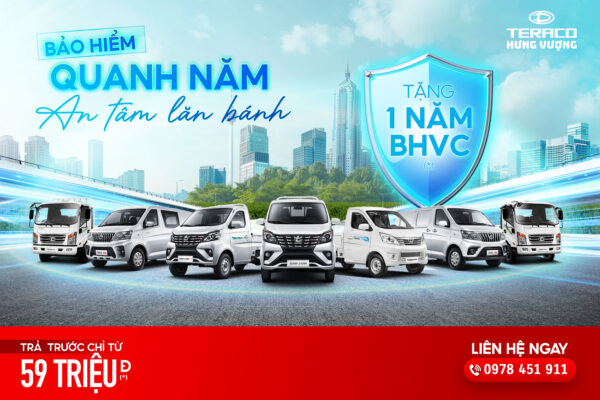 mua-xe-teraco-nhan-ngay-1-nam-bao-hiem-vat-chat