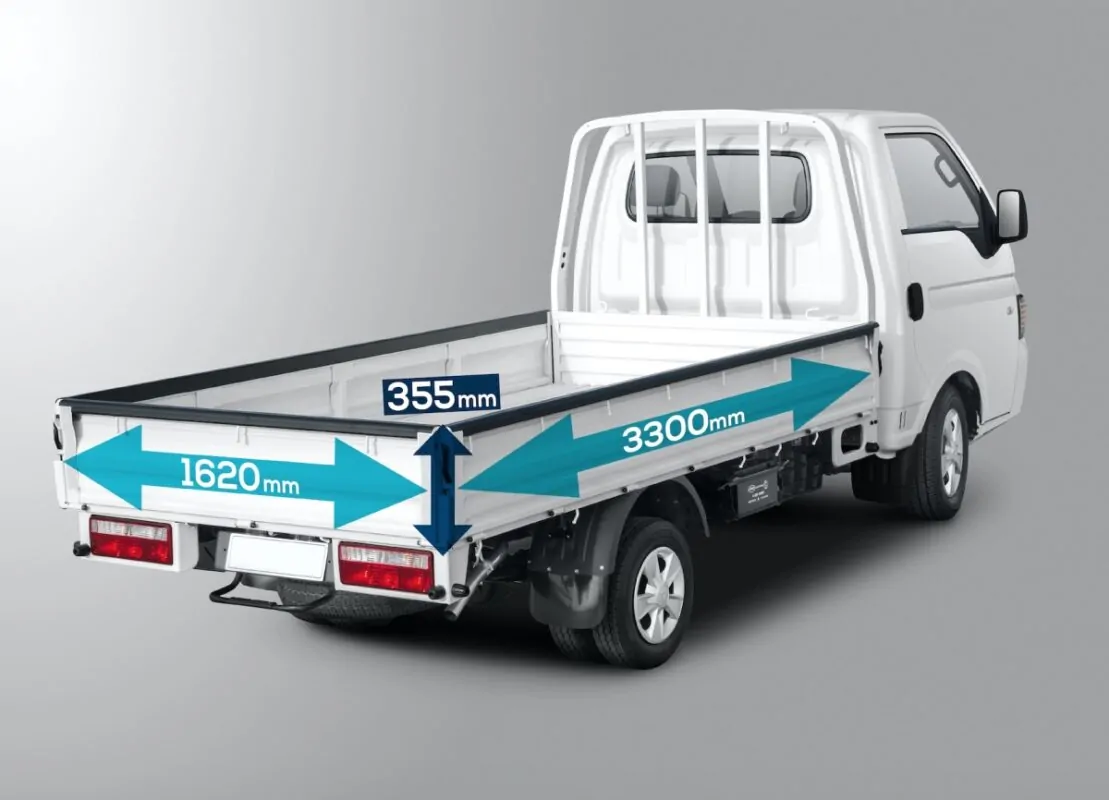 Với chiều dài lên đến 3300mm là giải pháp tối ưu cho việc chuyên chở hàng hóa từ nông thôn đến thành thị.. Daehan Motors cung cấp các loại thùng đa dạng theo nhu cầu của khách hàng.